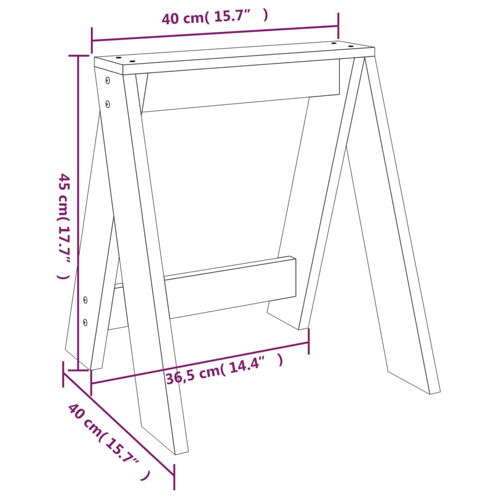 Krakker 2 stk grå 40x40x45 cm heltre furu