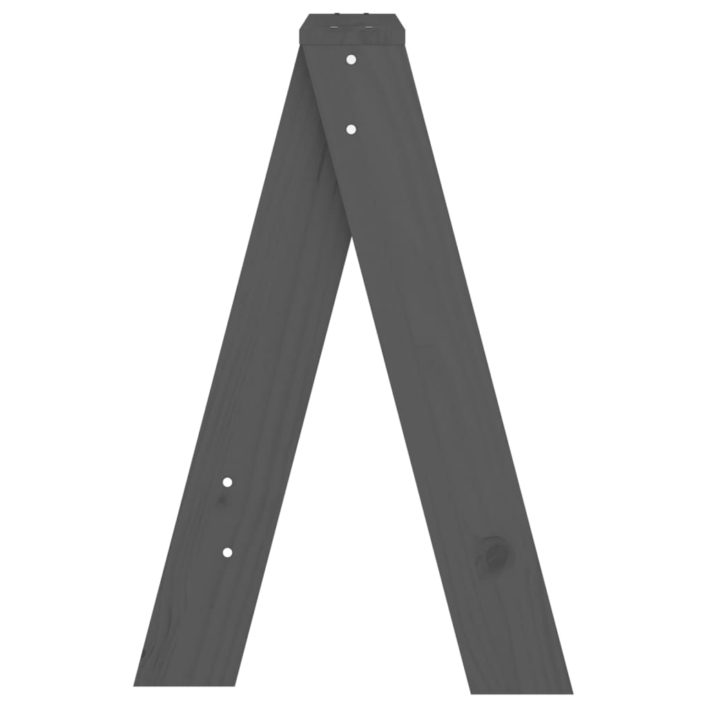 Krakker 2 stk grå 40x40x60 cm heltre furu