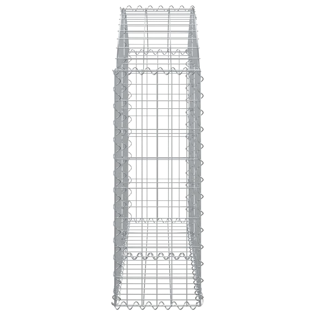Gabionkurv buet 100x30x80/100 cm galvanisert jern