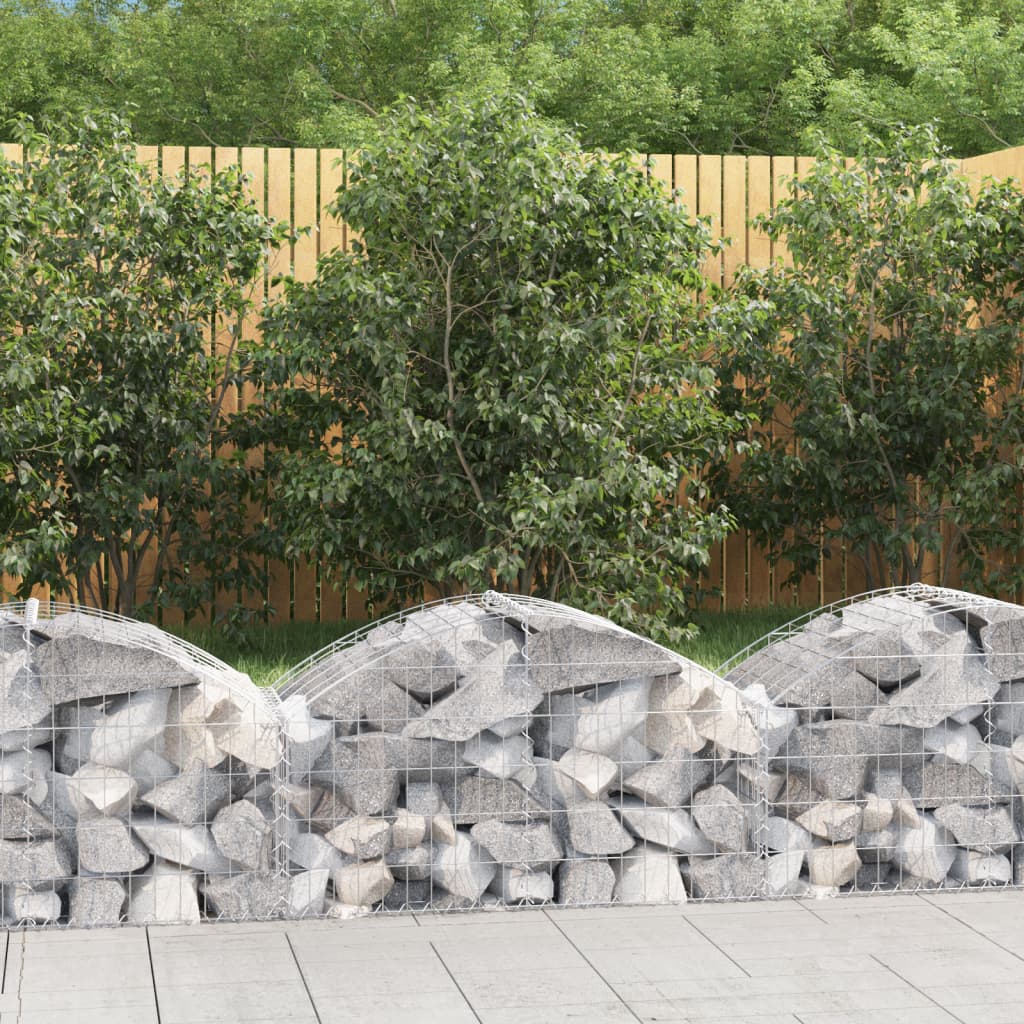 Gabionkurv buet 100x50x40/60 cm galvanisert jern