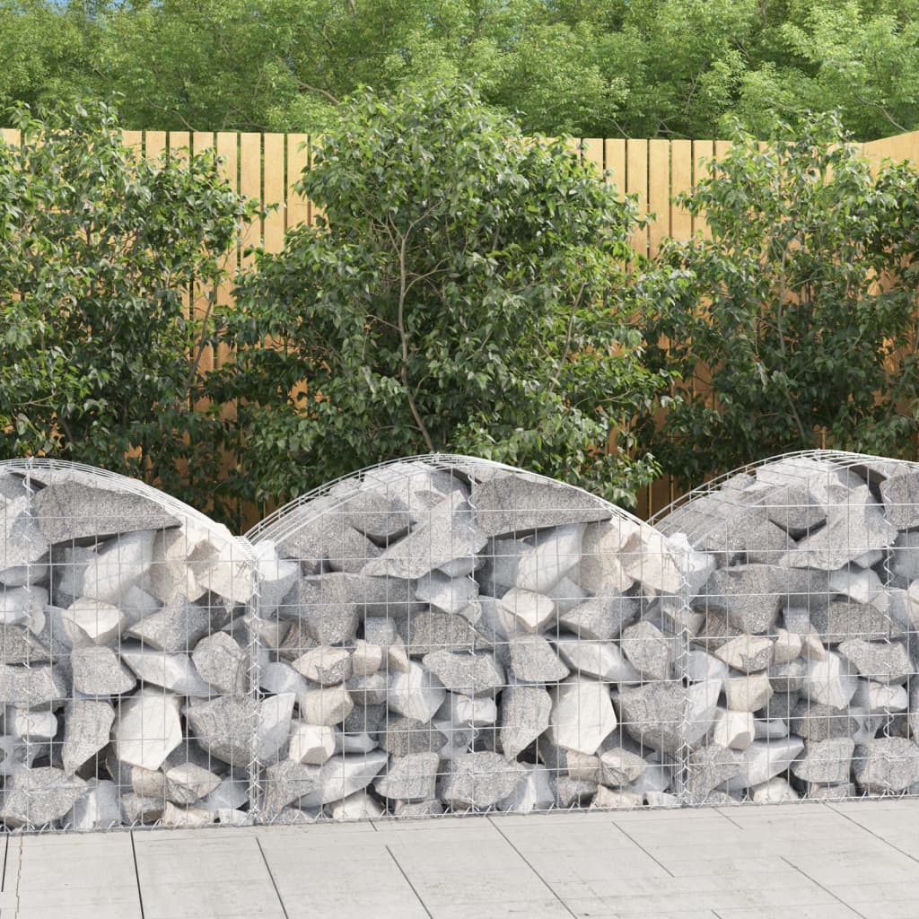 Gabionkurv buet 100x50x60/80 cm galvanisert jern