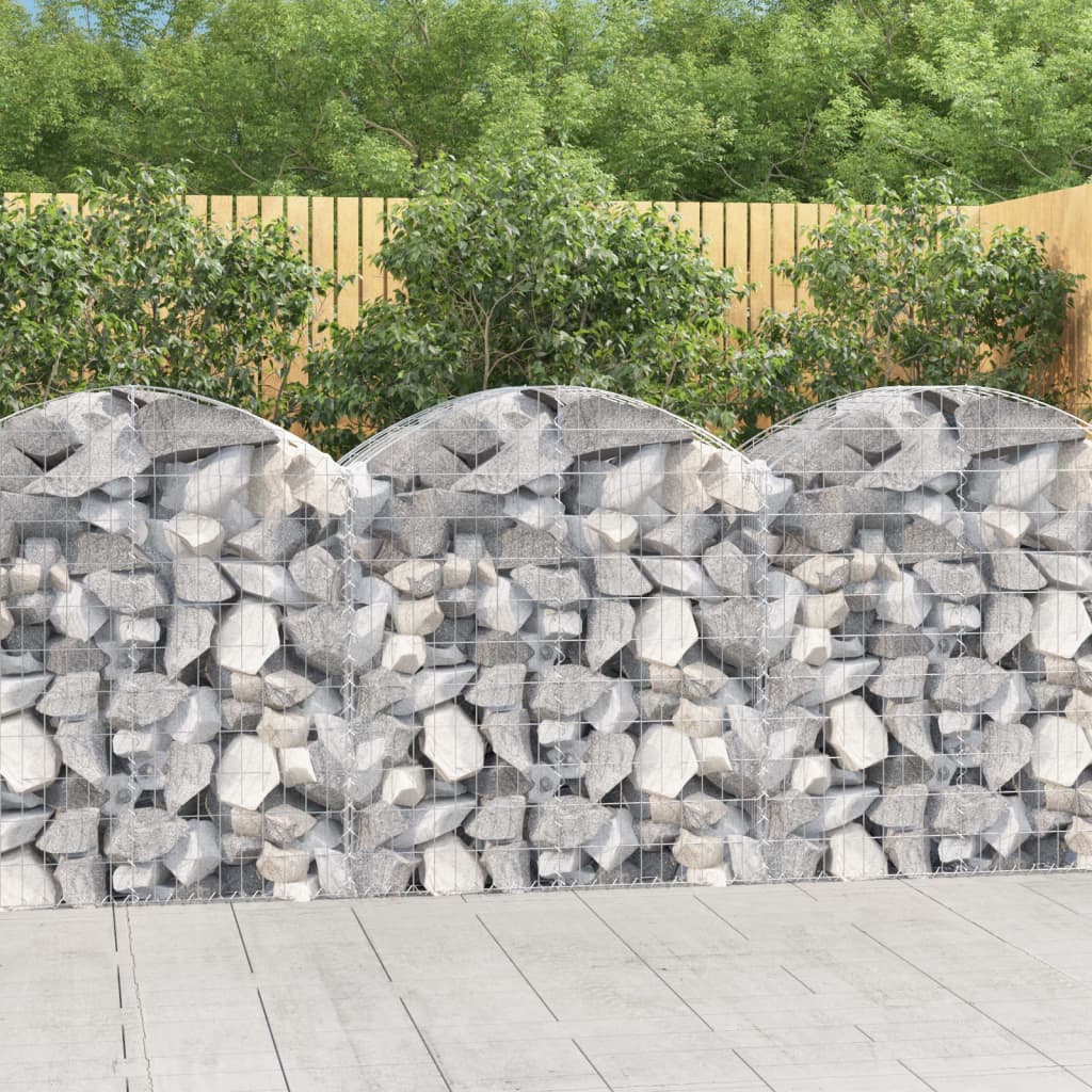 Gabionkurv buet 100x50x100/120 cm galvanisert jern