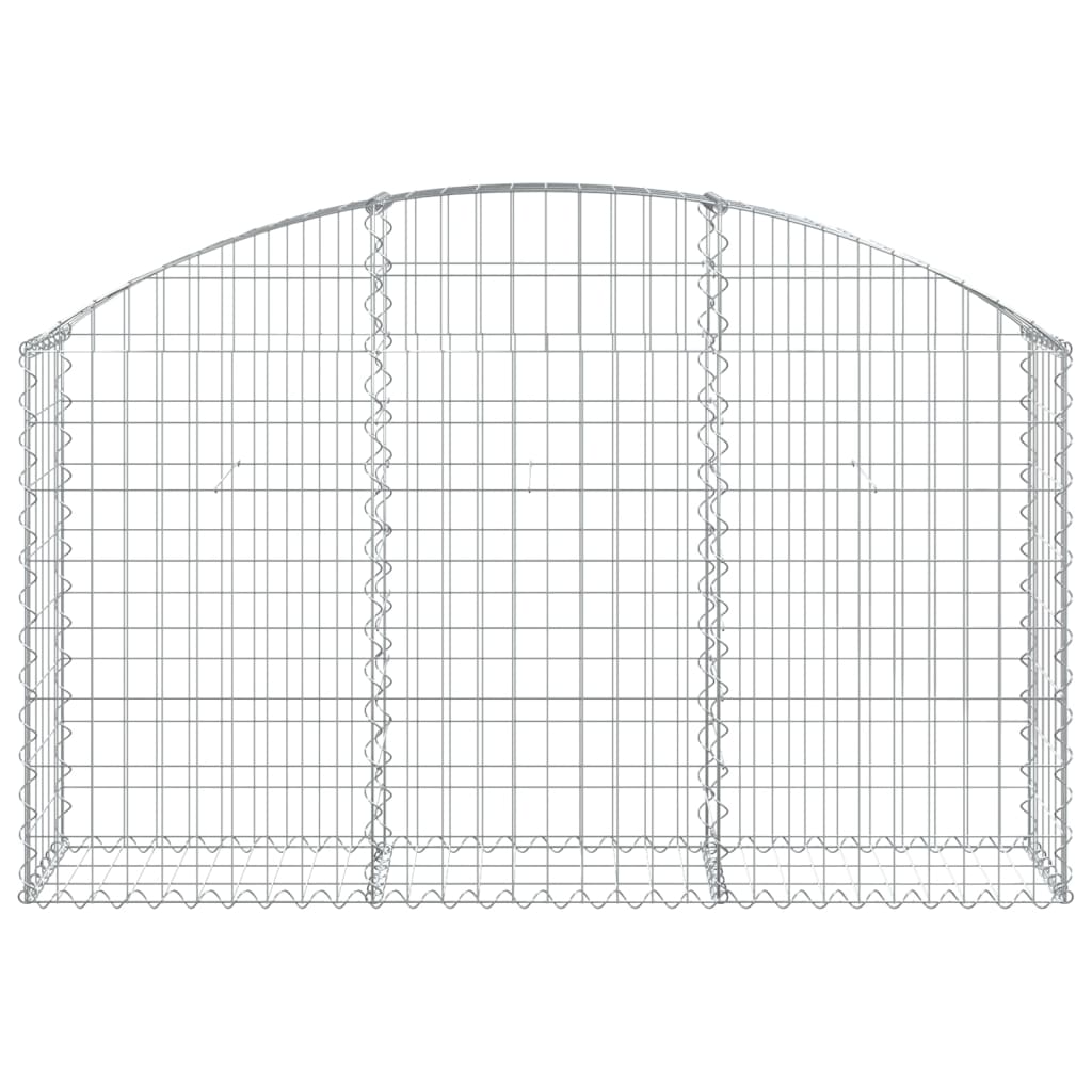 Gabionkurv buet 150x30x80/100 cm galvanisert jern