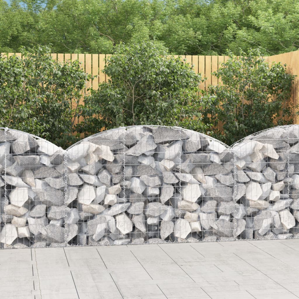 Gabionkurv buet 150x30x80/100 cm galvanisert jern