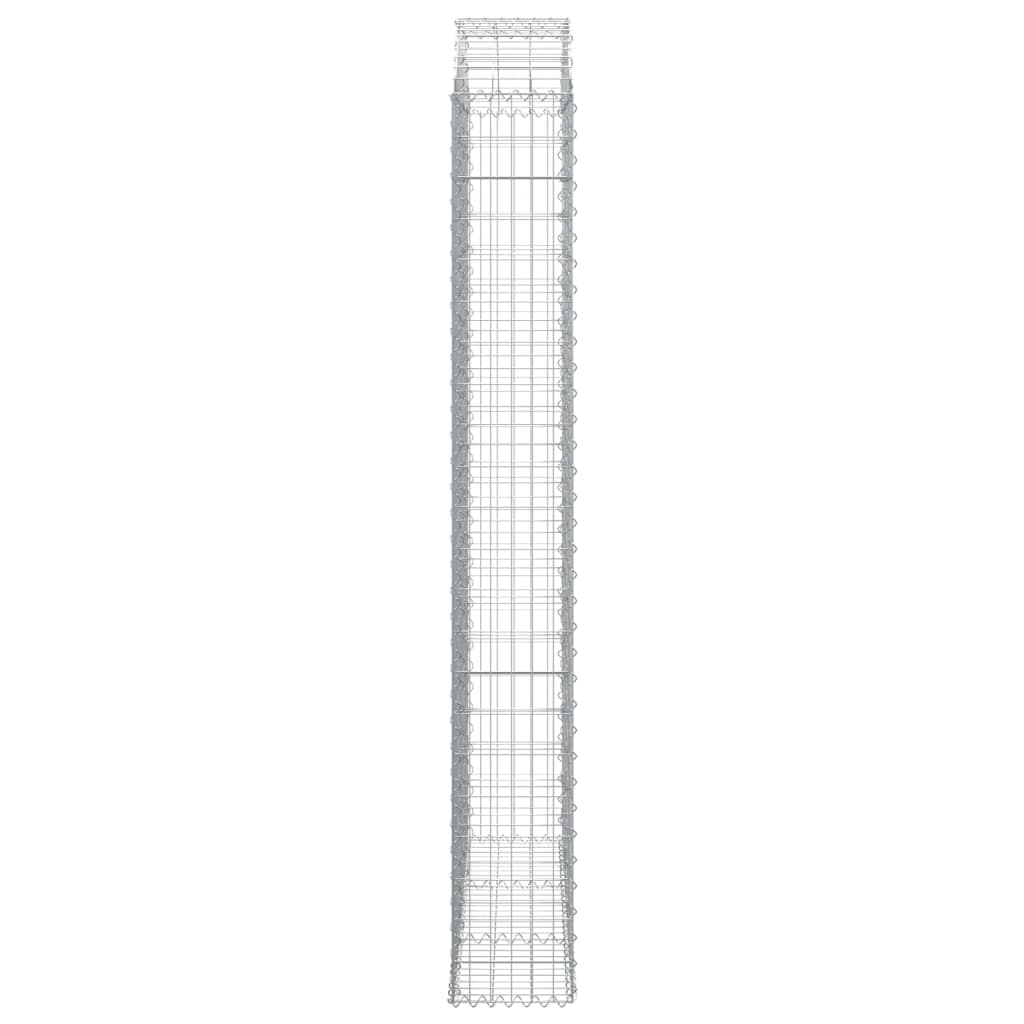 Gabionkurv buet 150x30x220/240 cm galvanisert jern