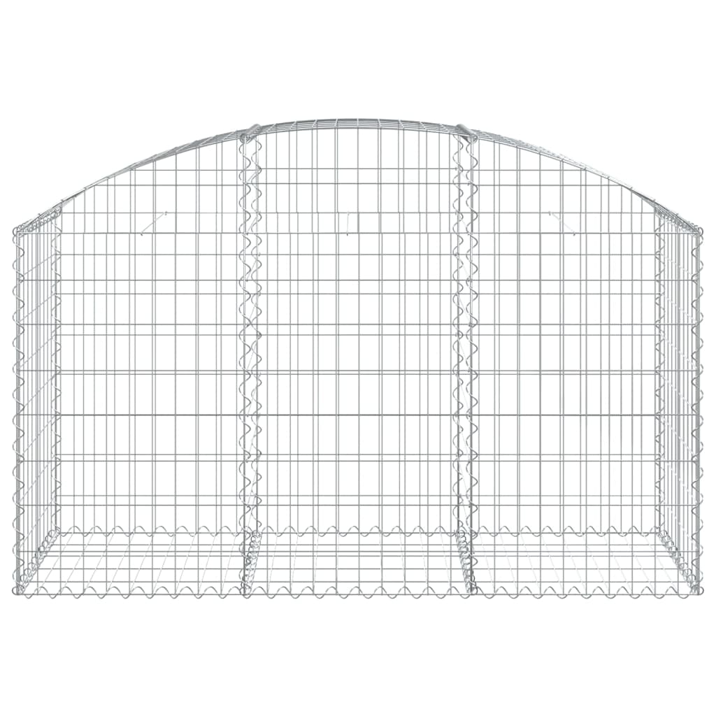Gabionkurv buet 150x50x80/100 cm galvanisert jern