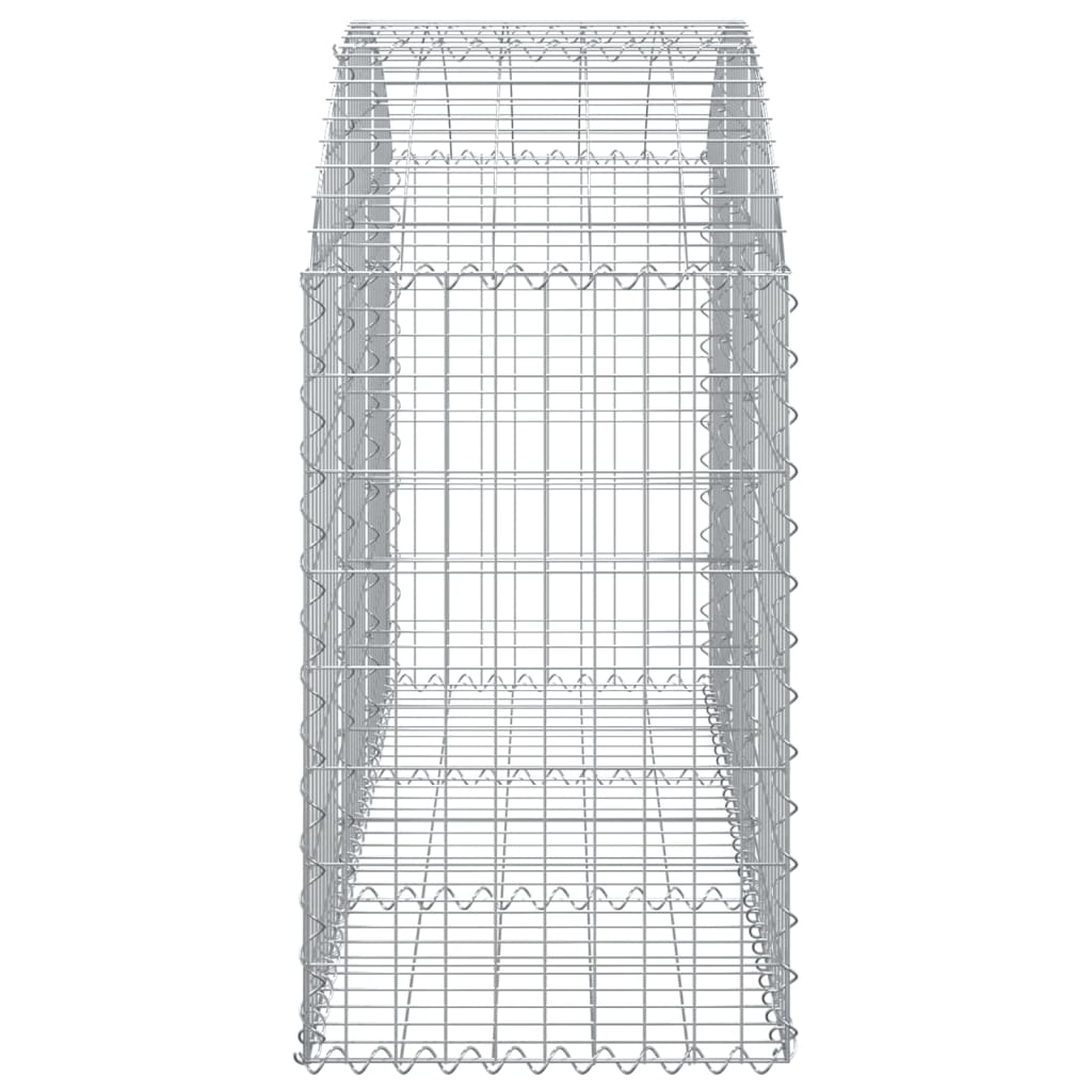 Gabionkurv buet 150x50x80/100 cm galvanisert jern