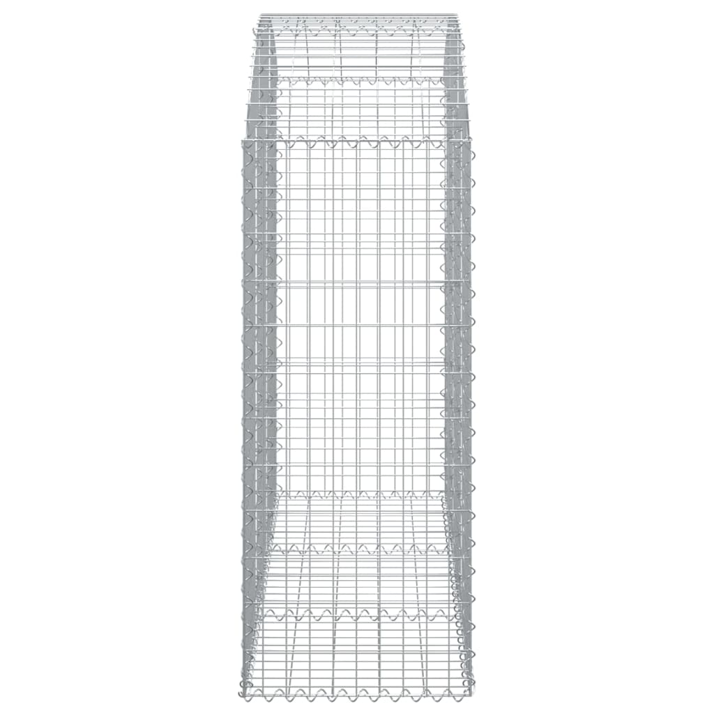 Gabionkurv buet 150x50x120/140 cm galvanisert jern