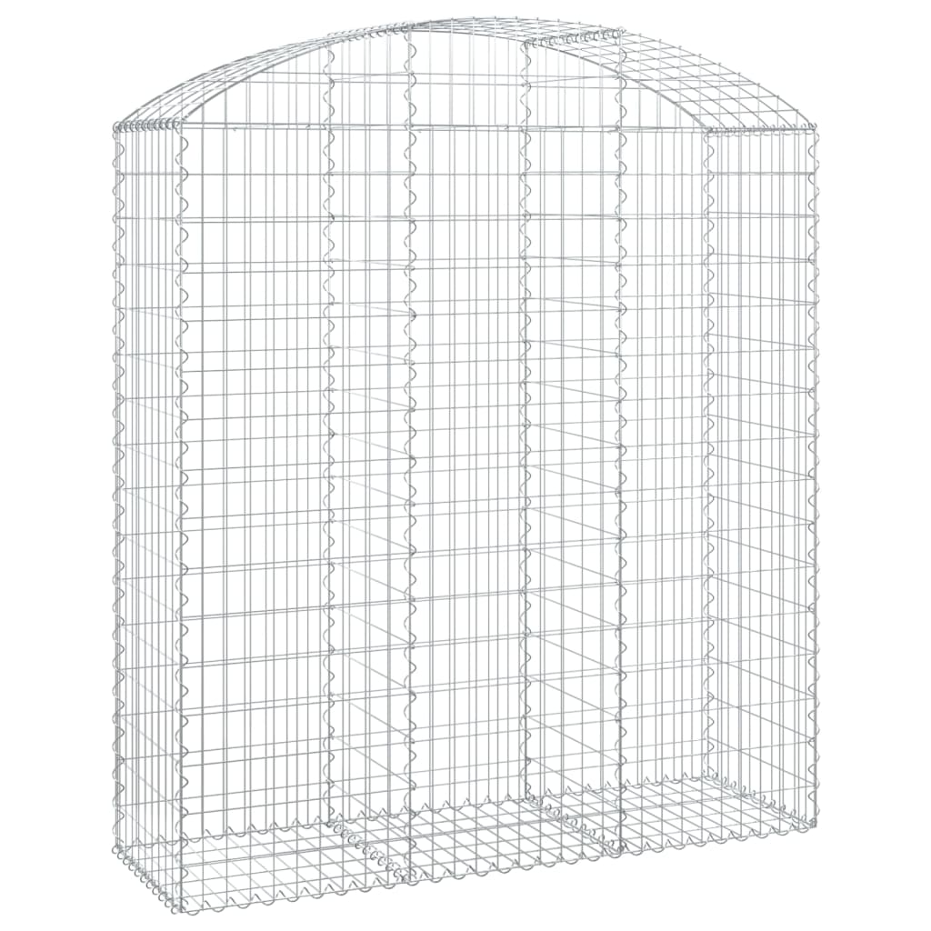 Gabionkurv buet 150x50x160/180 cm galvanisert jern