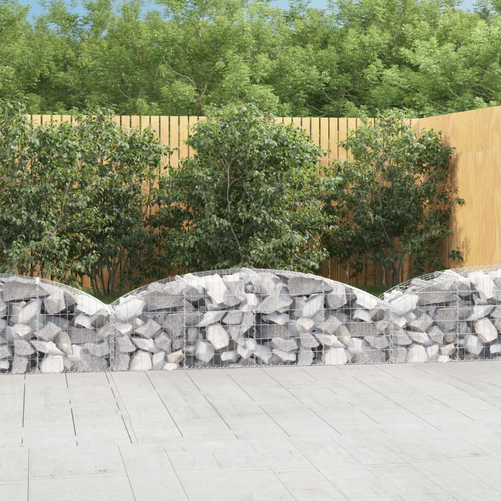 Gabionkurv buet 200x50x40/60 cm galvanisert jern