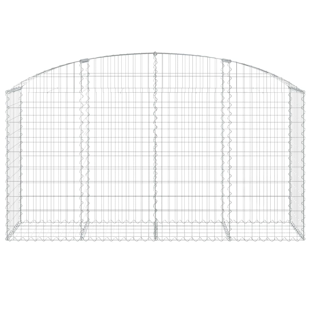 Gabionkurv buet 200x50x100/120 cm galvanisert jern