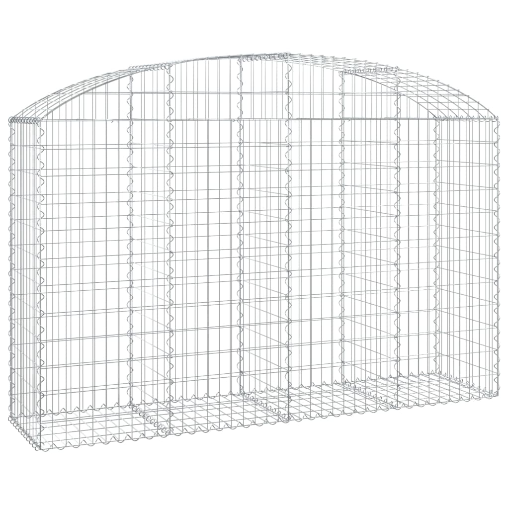 Gabionkurv buet 200x50x120/140 cm galvanisert jern