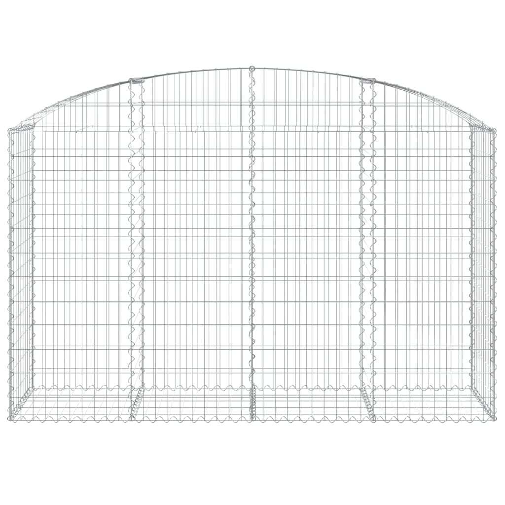 Gabionkurv buet 200x50x120/140 cm galvanisert jern