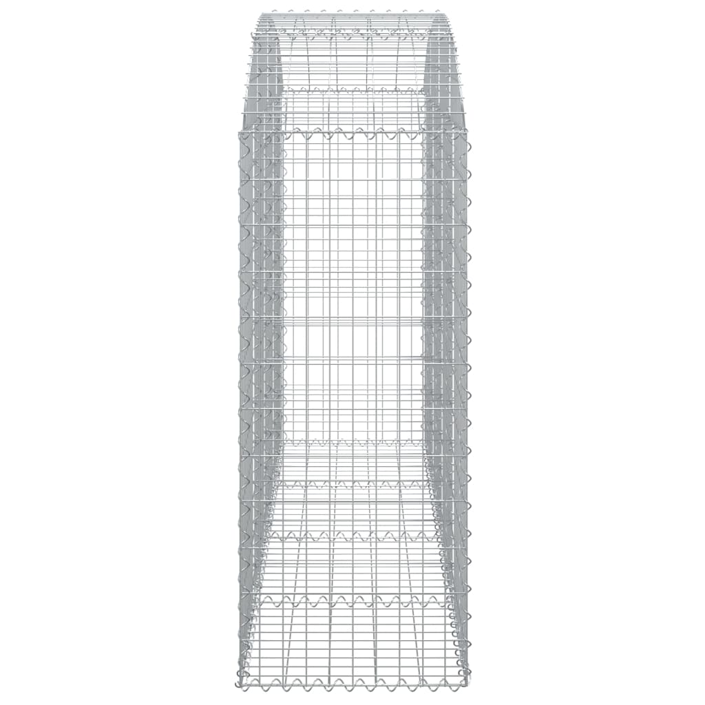Gabionkurv buet 200x50x120/140 cm galvanisert jern