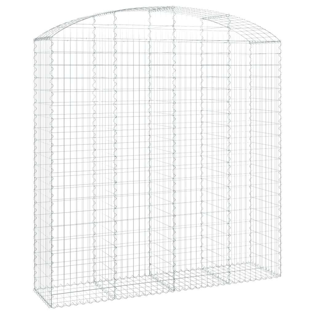 Gabionkurv buet 200x50x200/220 cm galvanisert jern