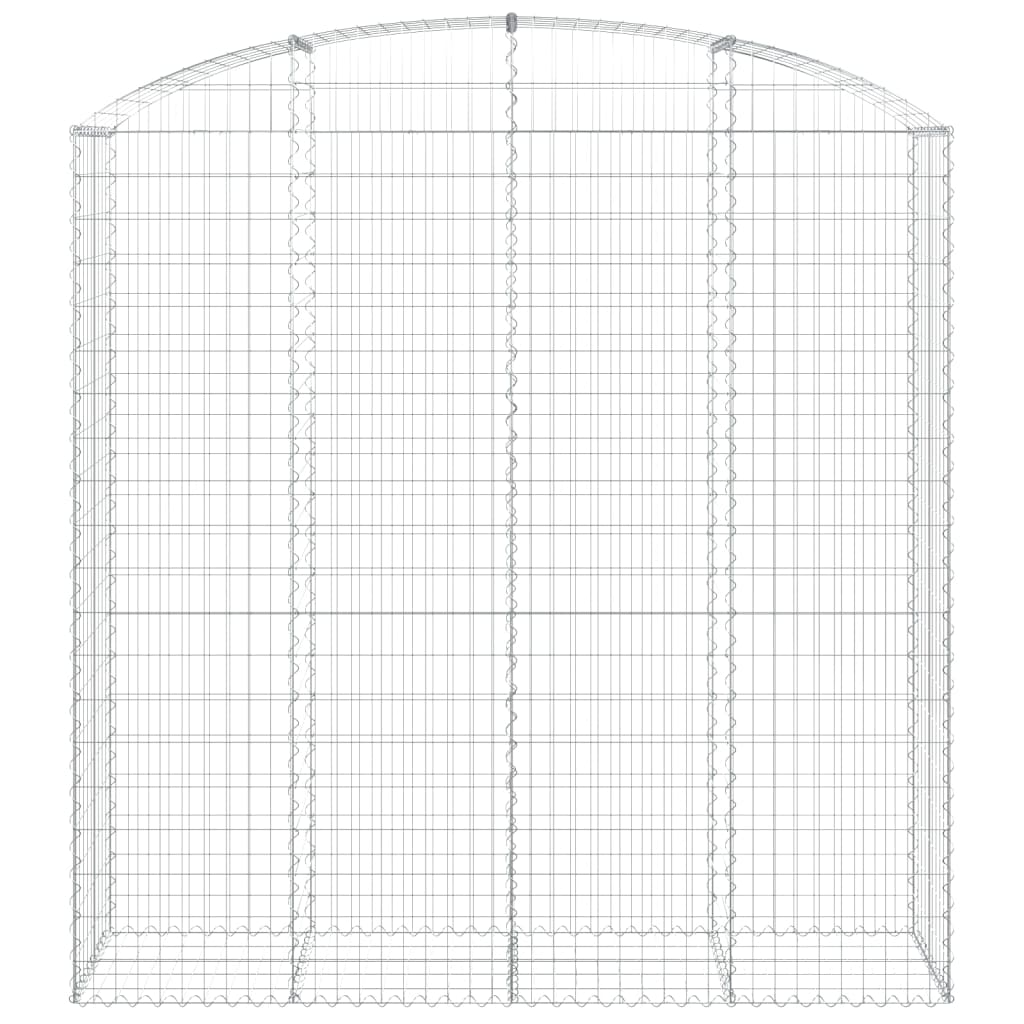 Gabionkurv buet 200x50x200/220 cm galvanisert jern