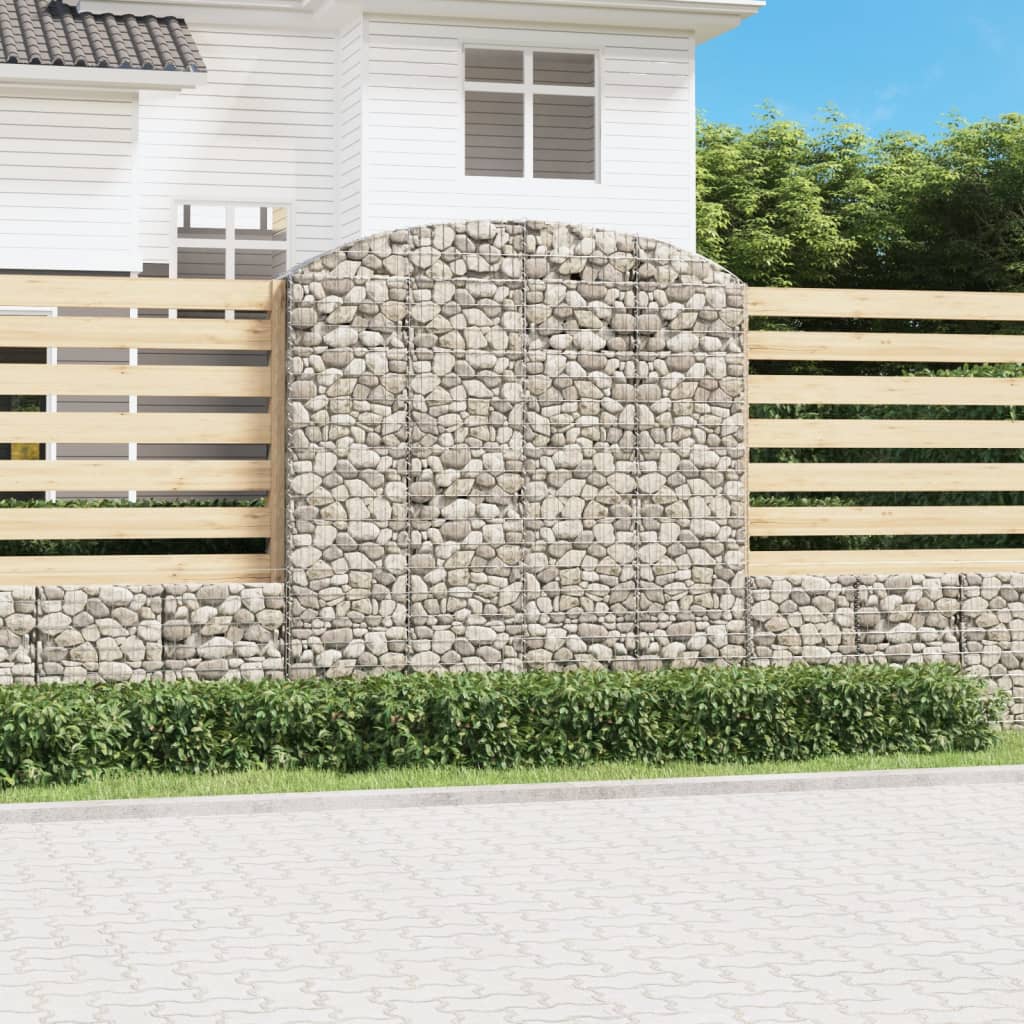 Gabionkurv buet 200x50x200/220 cm galvanisert jern