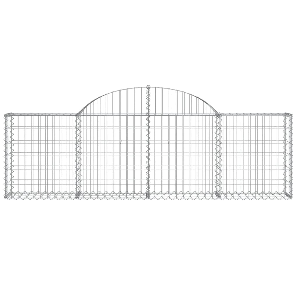 Gabionkurv buet 200x30x60/80 cm galvanisert jern