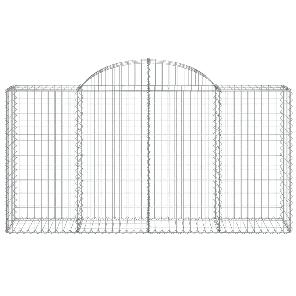 Gabionkurv buet 200x50x100/120 cm galvanisert jern