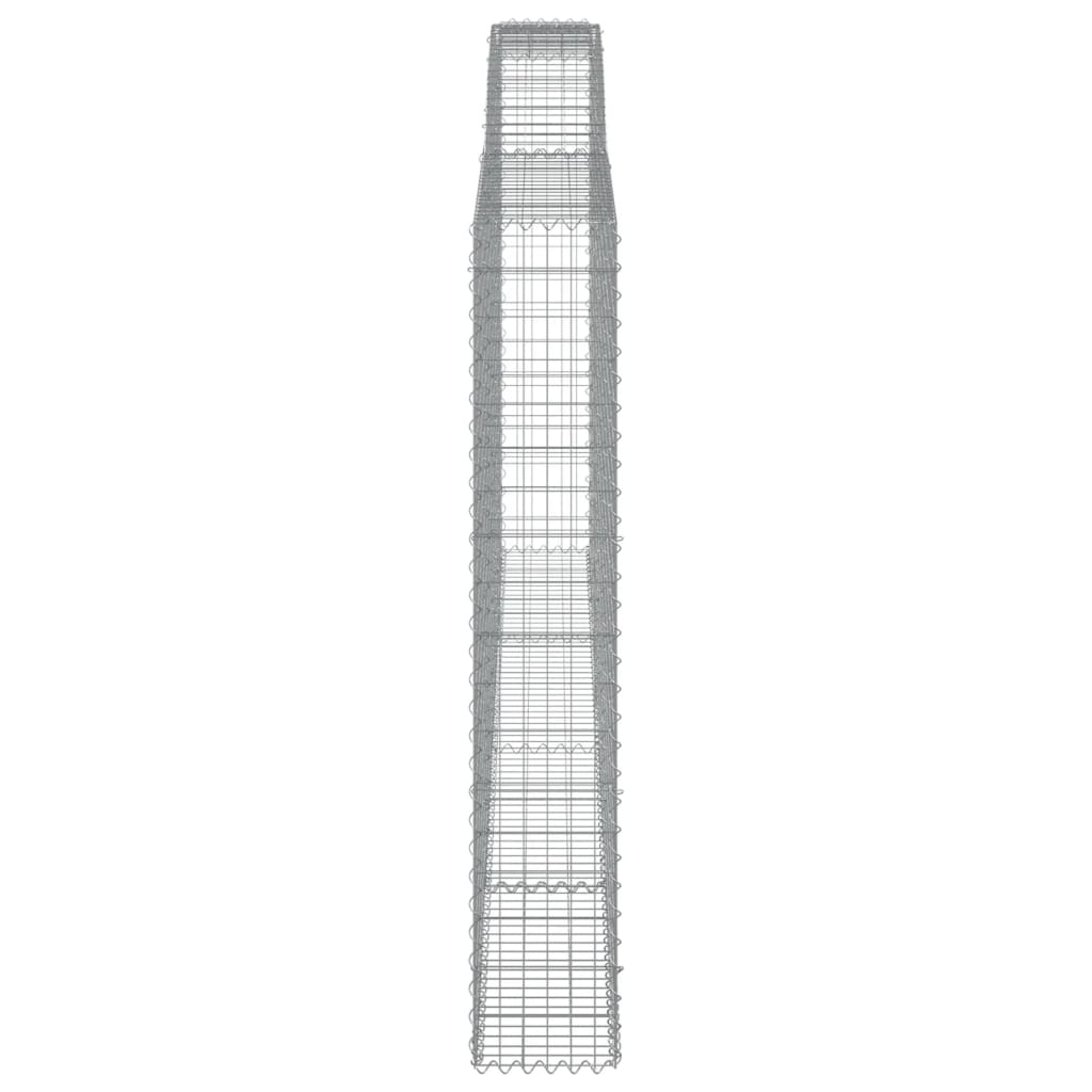 Gabionkurv buet 400x30x180/200 cm galvanisert jern