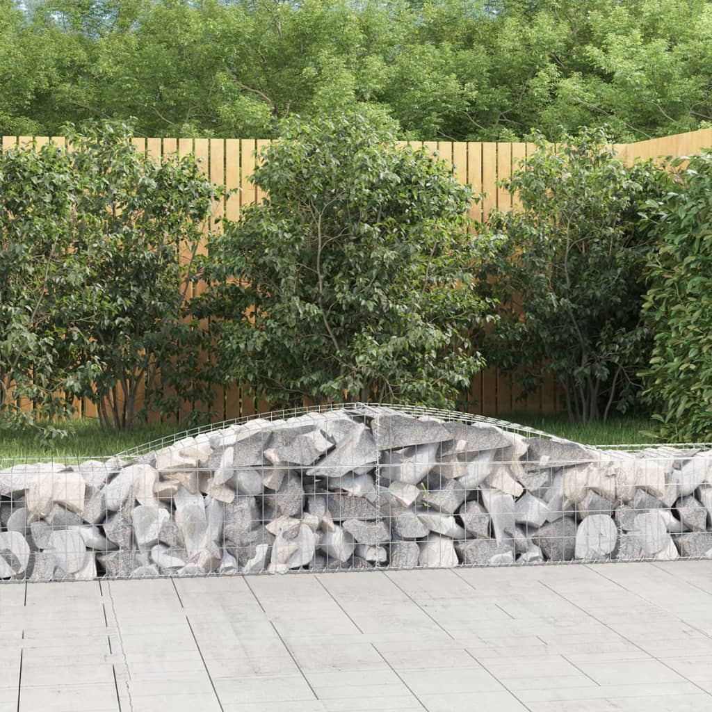 Gabionkurv buet 400x50x40/60 cm galvanisert jern
