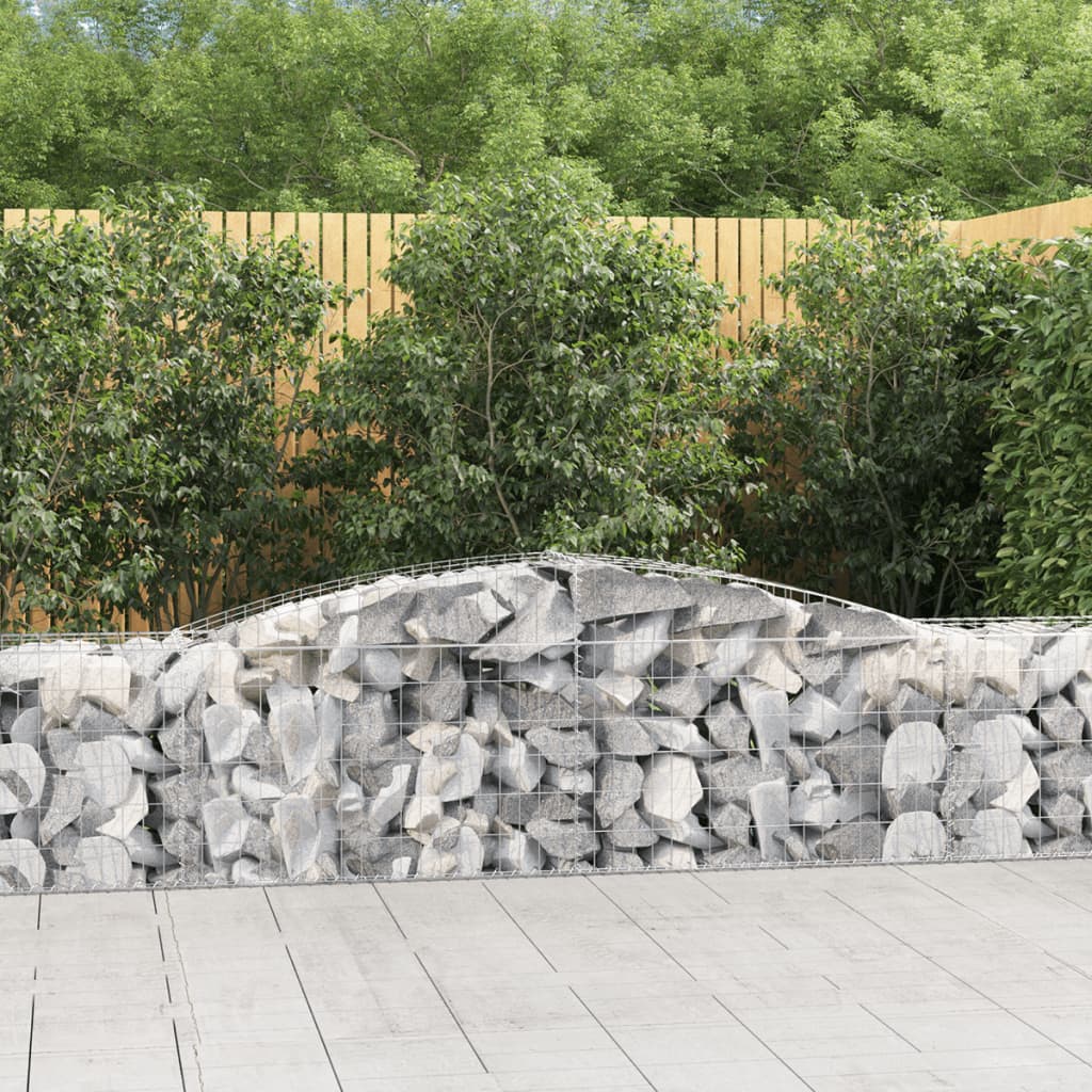 Gabionkurv buet 400x50x60/80 cm galvanisert jern