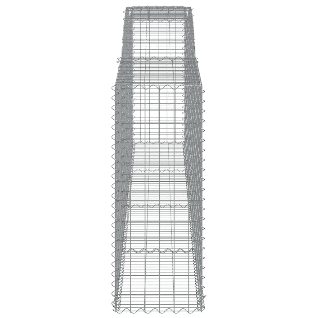 Gabionkurv buet 400x50x120/140 cm galvanisert jern