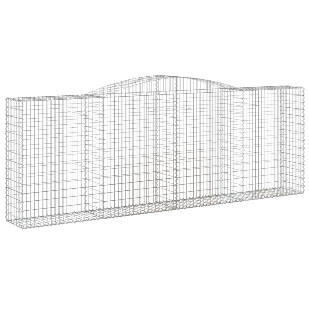 Gabionkurv buet 400x50x140/160 cm galvanisert jern