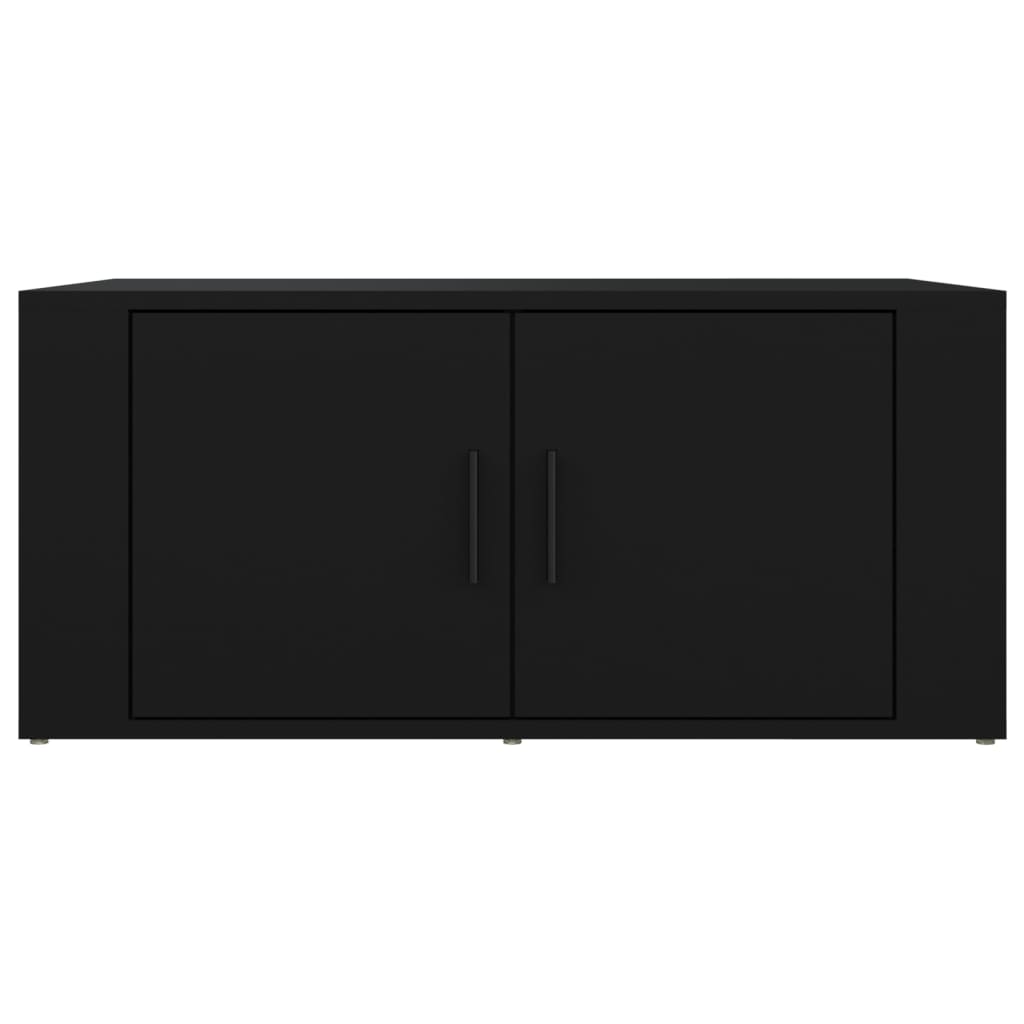 Salongbord svart 80x50x36 cm konstruert tre