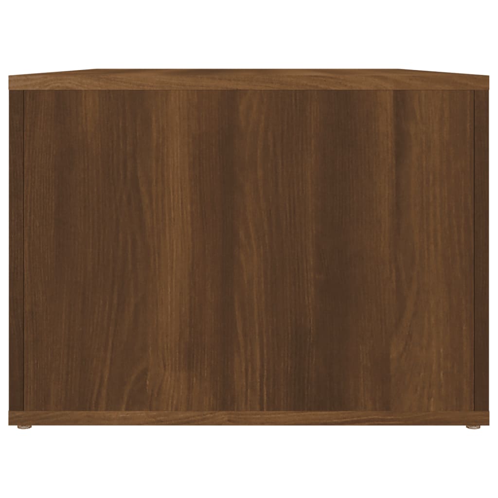 Salongbord brun eik 80x50x36 cm konstruert tre