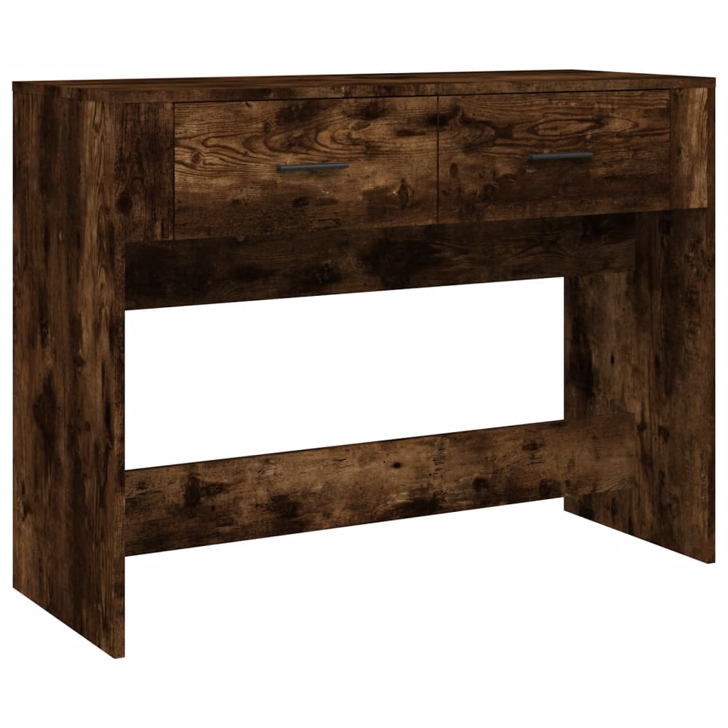 Konsollbord sonoma eik 100x39x75 cm konstruert tre