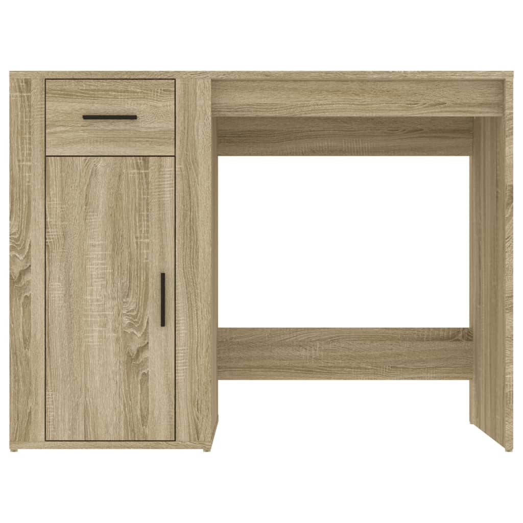 Skrivebord sonoma eik 100x49x75 cm konstruert tre
