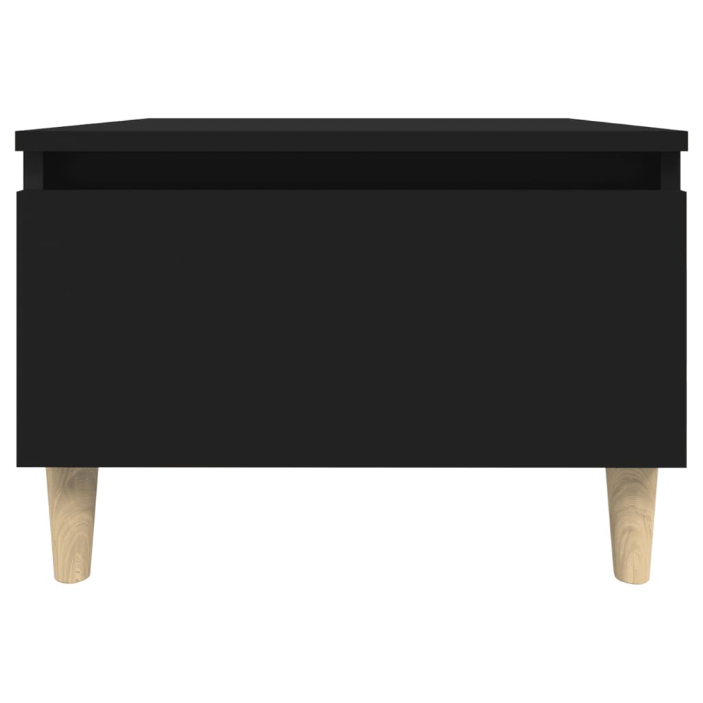 Sidebord 2 stk svart 50x46x35 cm konstruert tre