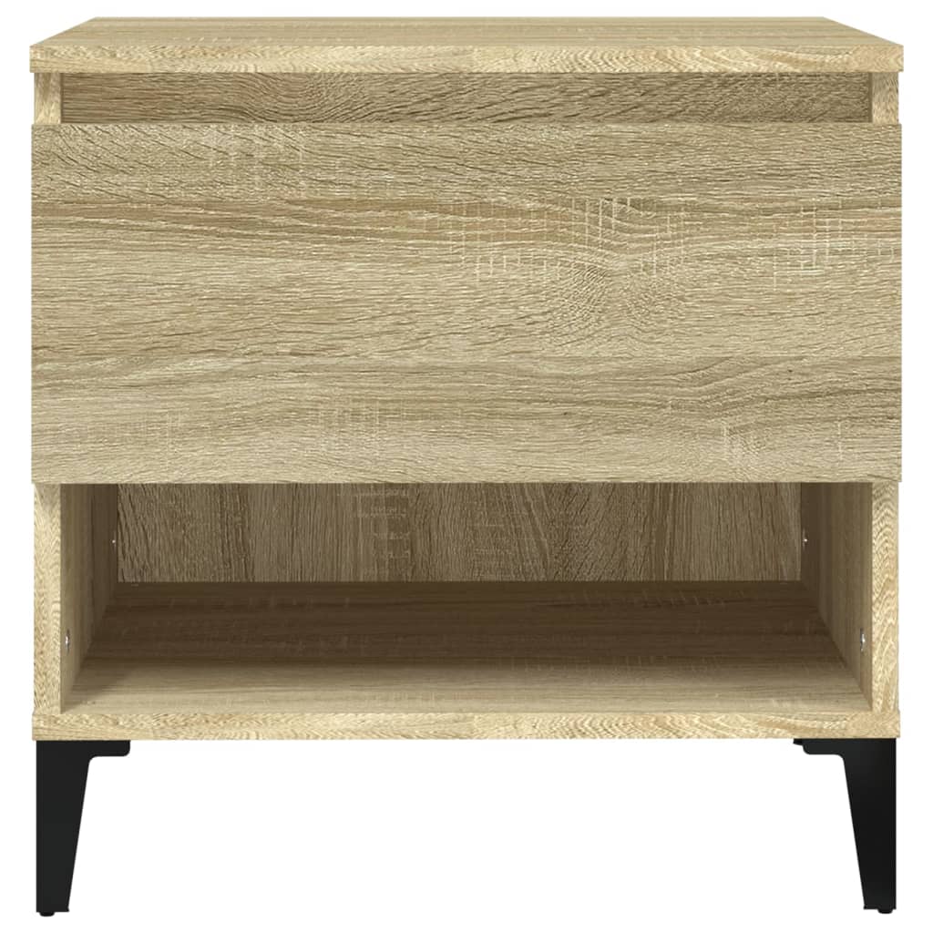 Sidebord 2 stk sonoma eik 50x46x50 cm konstruert tre