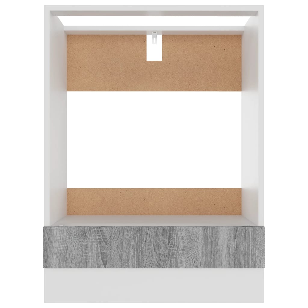 Ovnskap "Riga" grå sonoma 60x46x81,5 cm konstruert tre