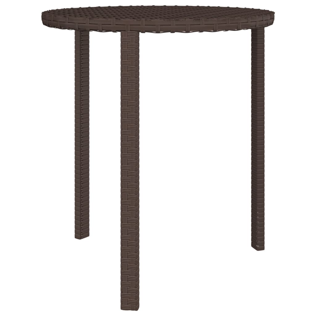 Sidebord 3 stk brun polyrotting