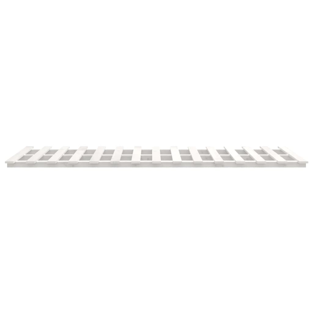 Sengeramme hvit 120x190 cm heltre furu