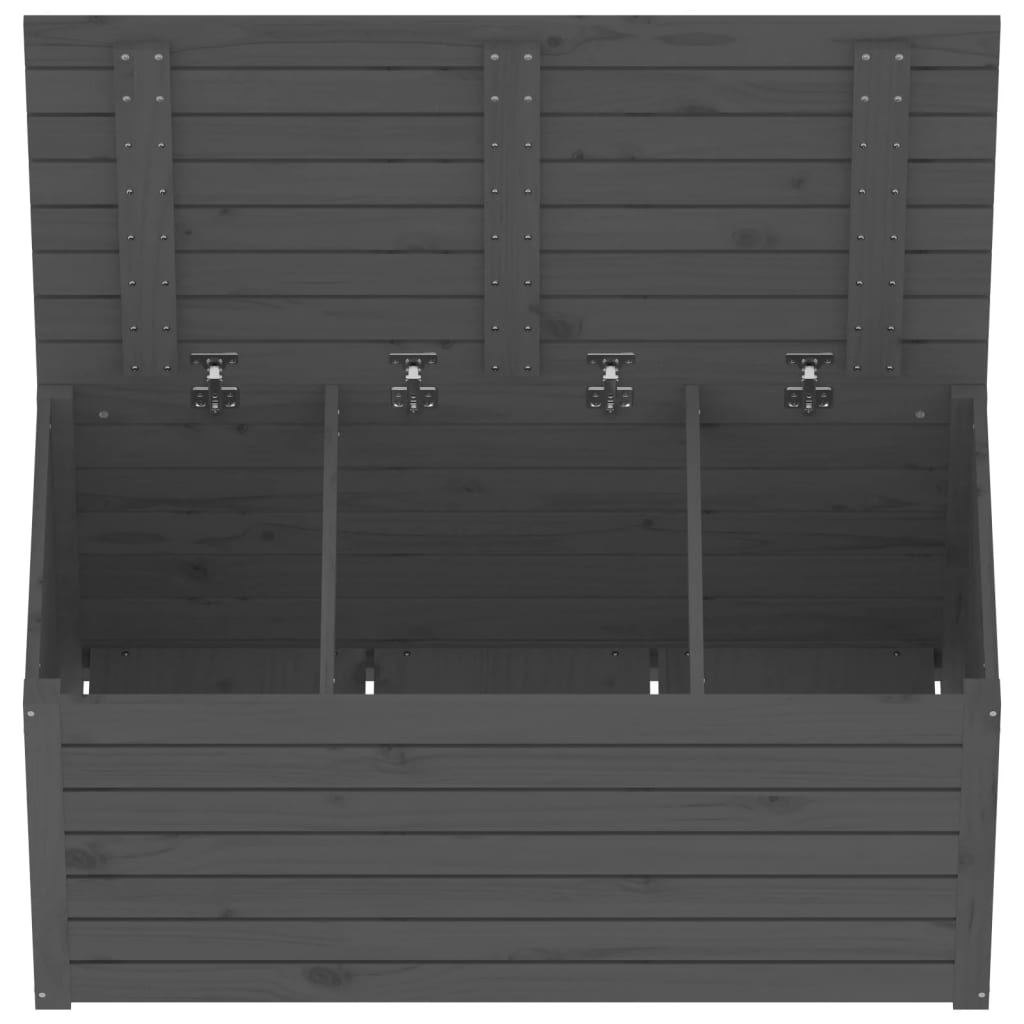 Hagekasse grå 101x50,5x46,5 cm heltre furu