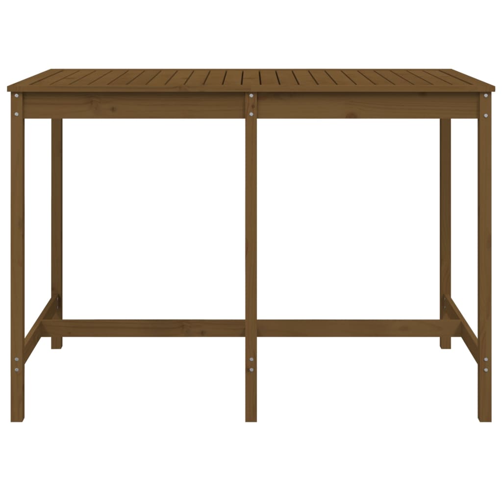 Hagebord honningbrun 159,5x82,5x110 cm heltre furu