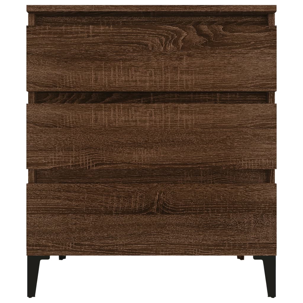 Skjenk brun eik 60x35x70 cm konstruert tre