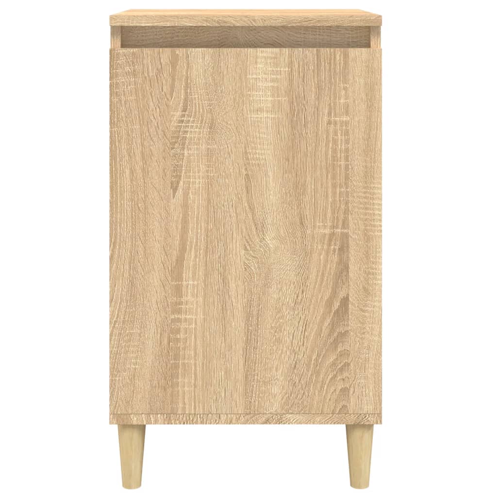 Nattbord 2 stk sonoma eik 40x35x70 cm konstruert tre