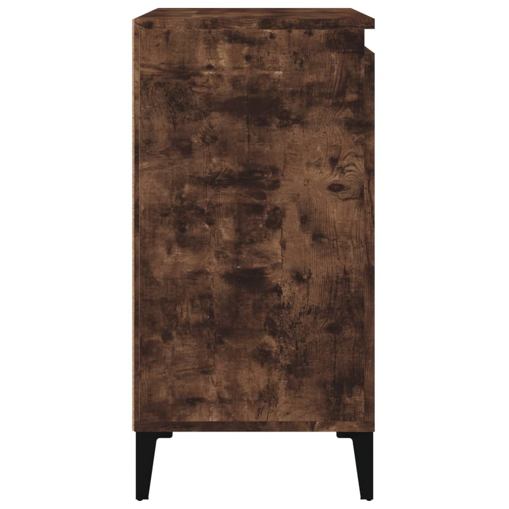 Nattbord 2 stk røkt eik 40x35x70 cm konstruert tre