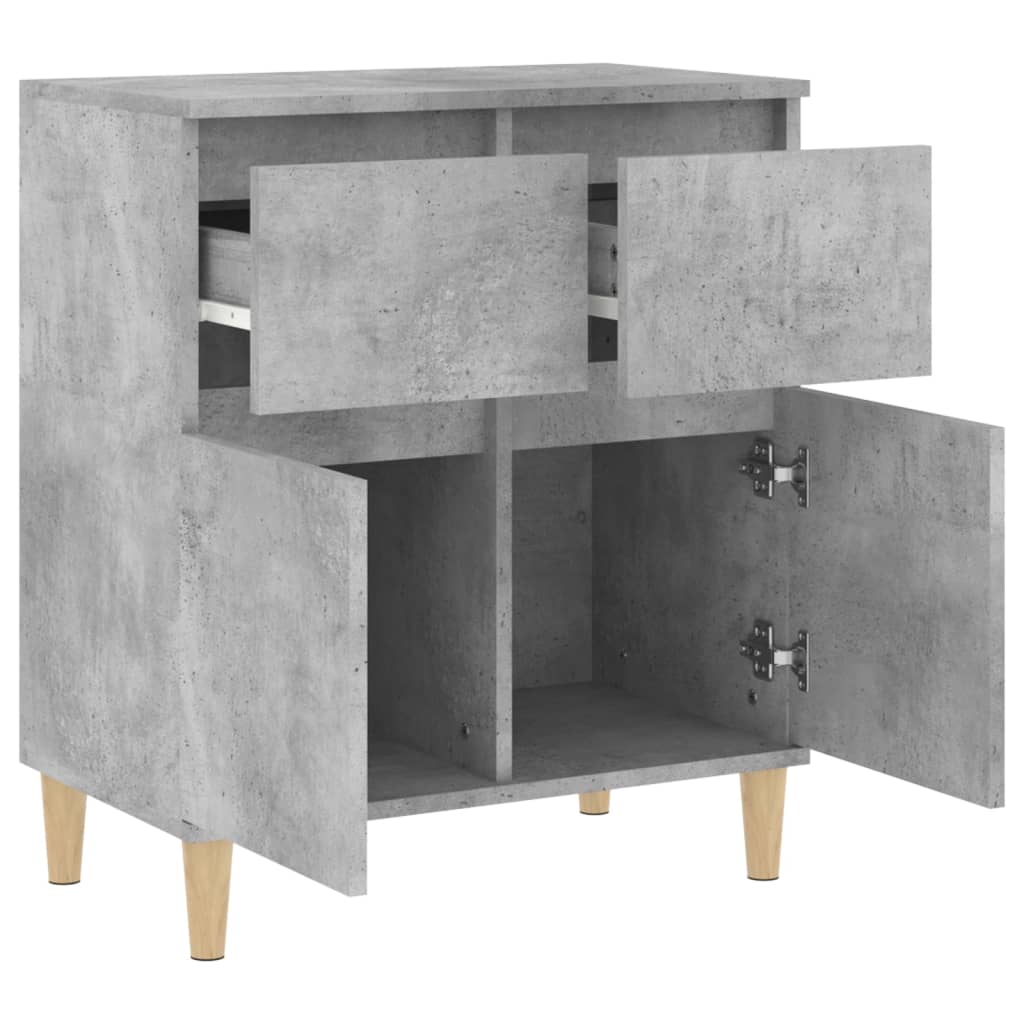 Skjenk betonggrå 60x35x70 cm konstruert tre