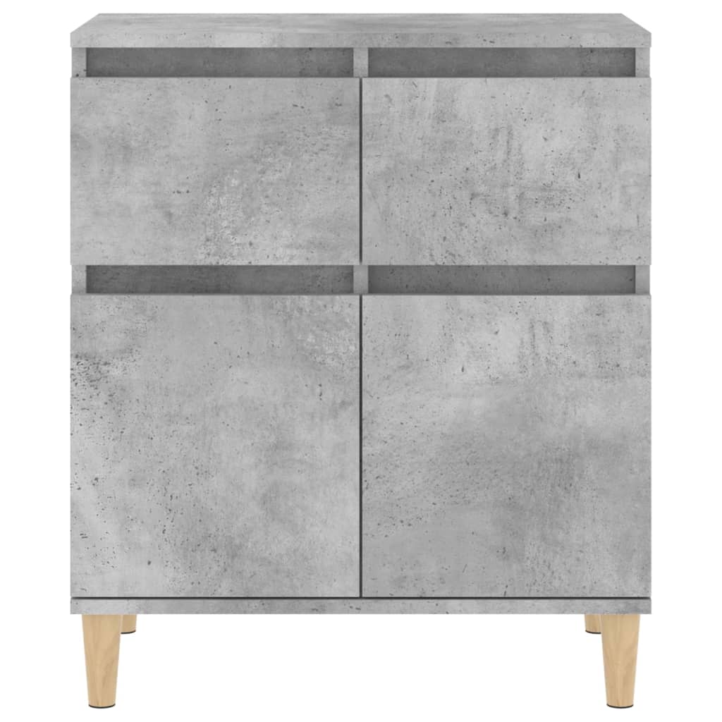 Skjenk betonggrå 60x35x70 cm konstruert tre