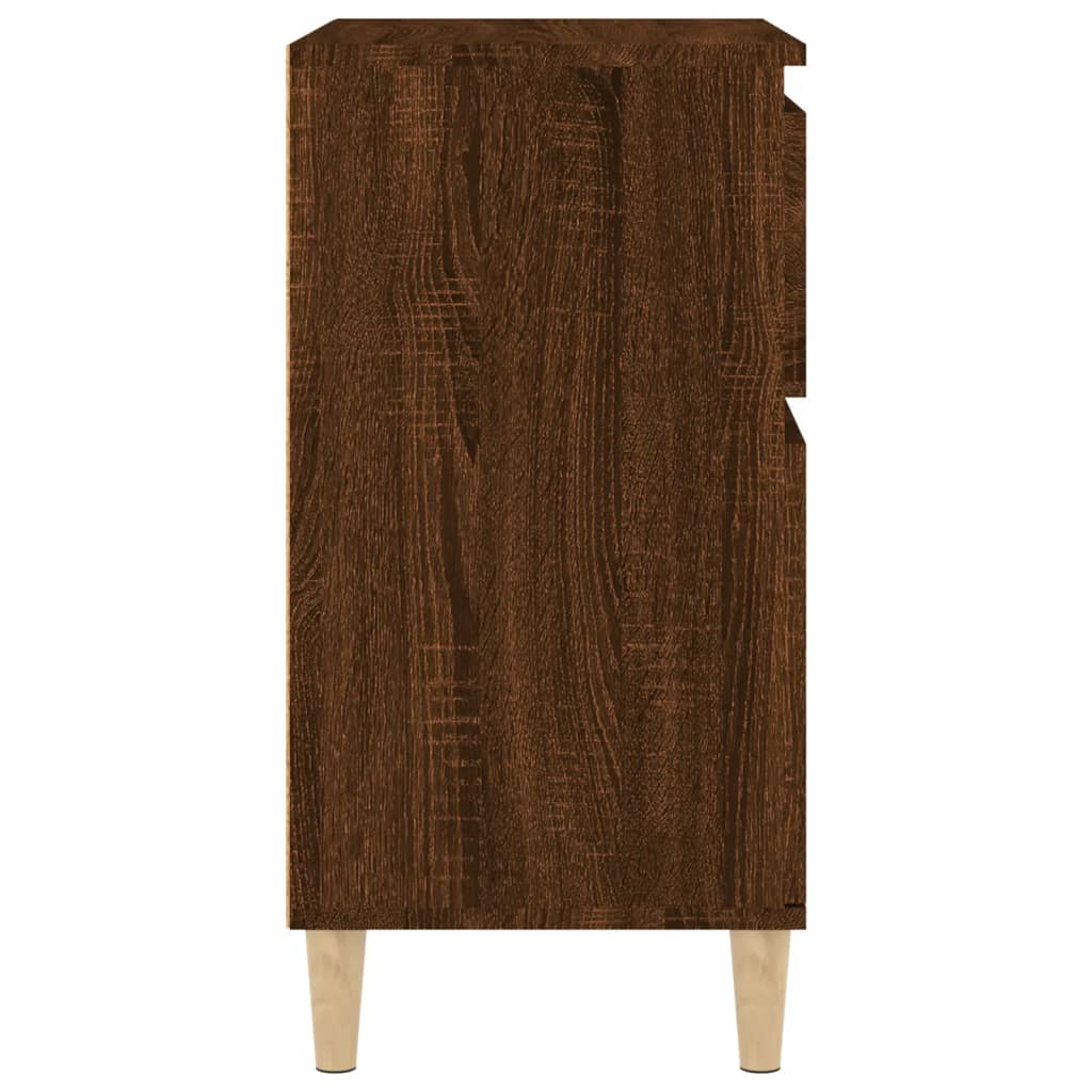 Skjenk brun eik 60x35x70 cm konstruert tre