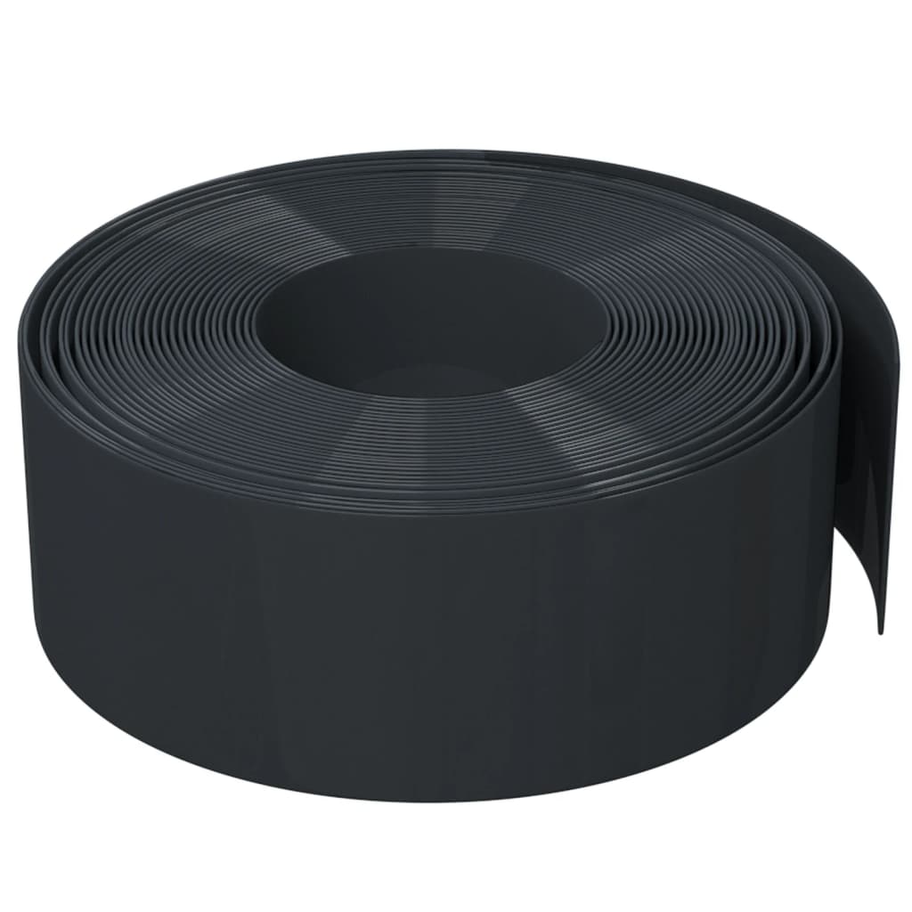 Hagekant svart 10 m 20 cm polyetylen