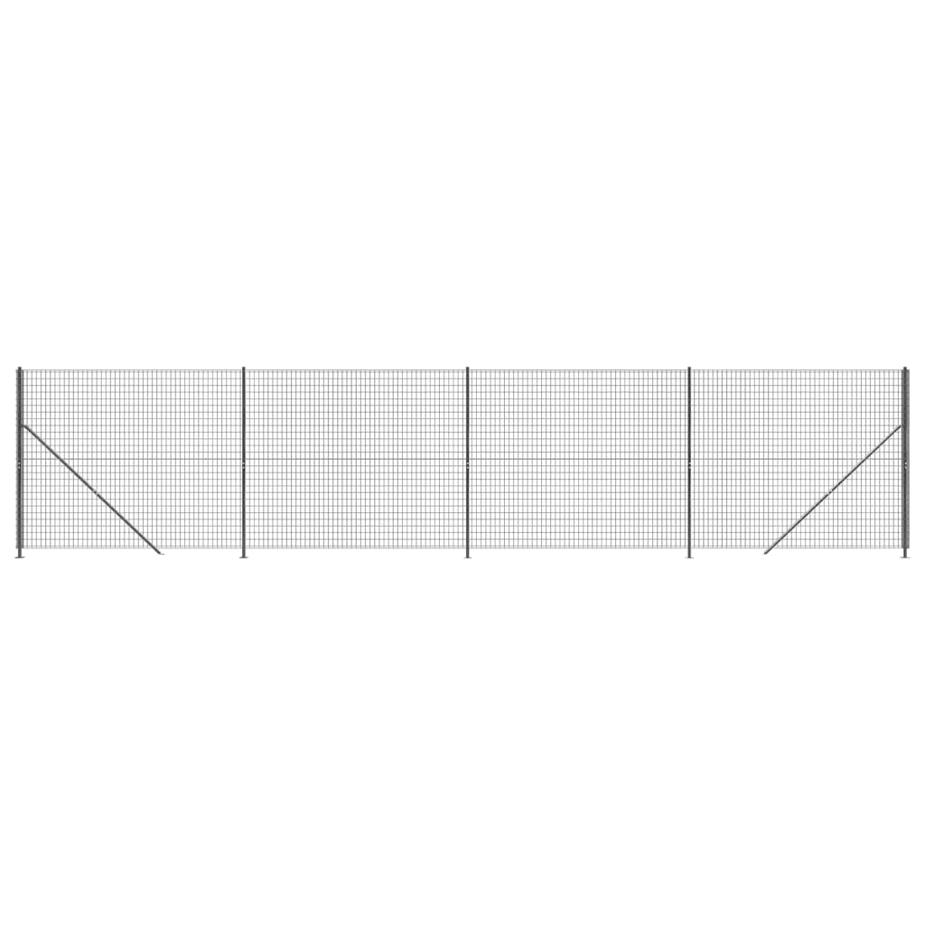 Nettinggjerde med flens antrasitt 2,2x10 m