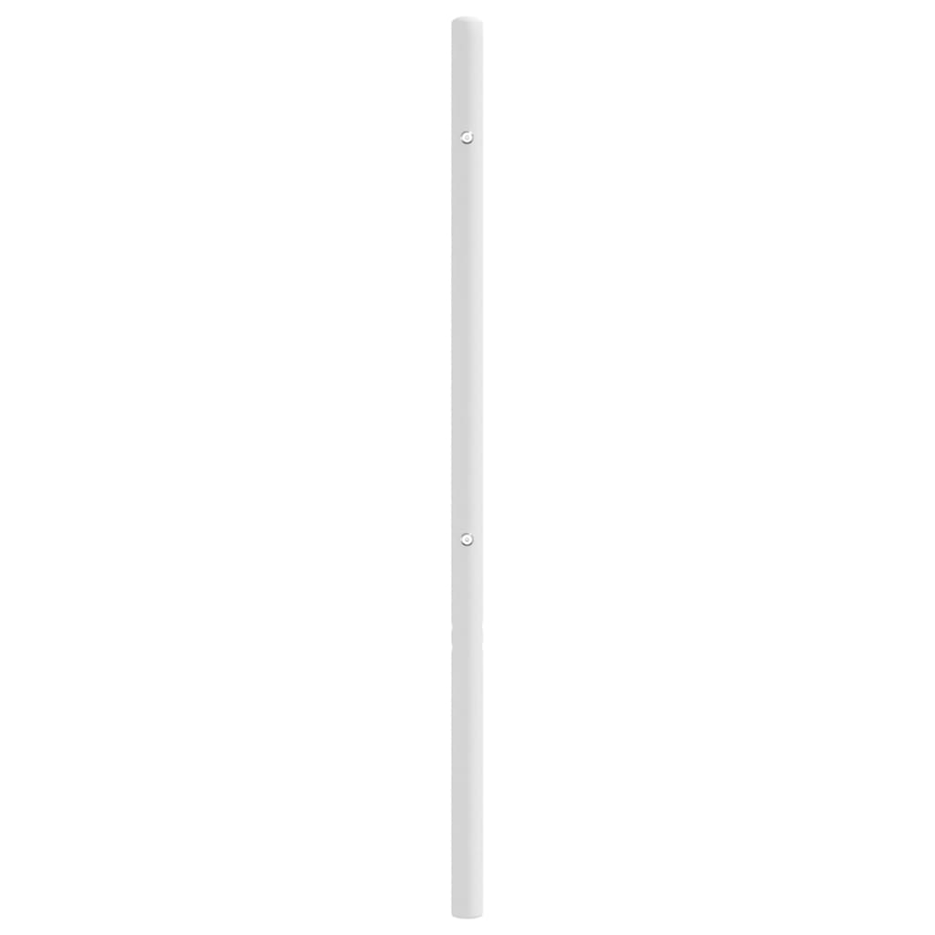 Utskiftbar sengegavl i metall hvit 80 cm