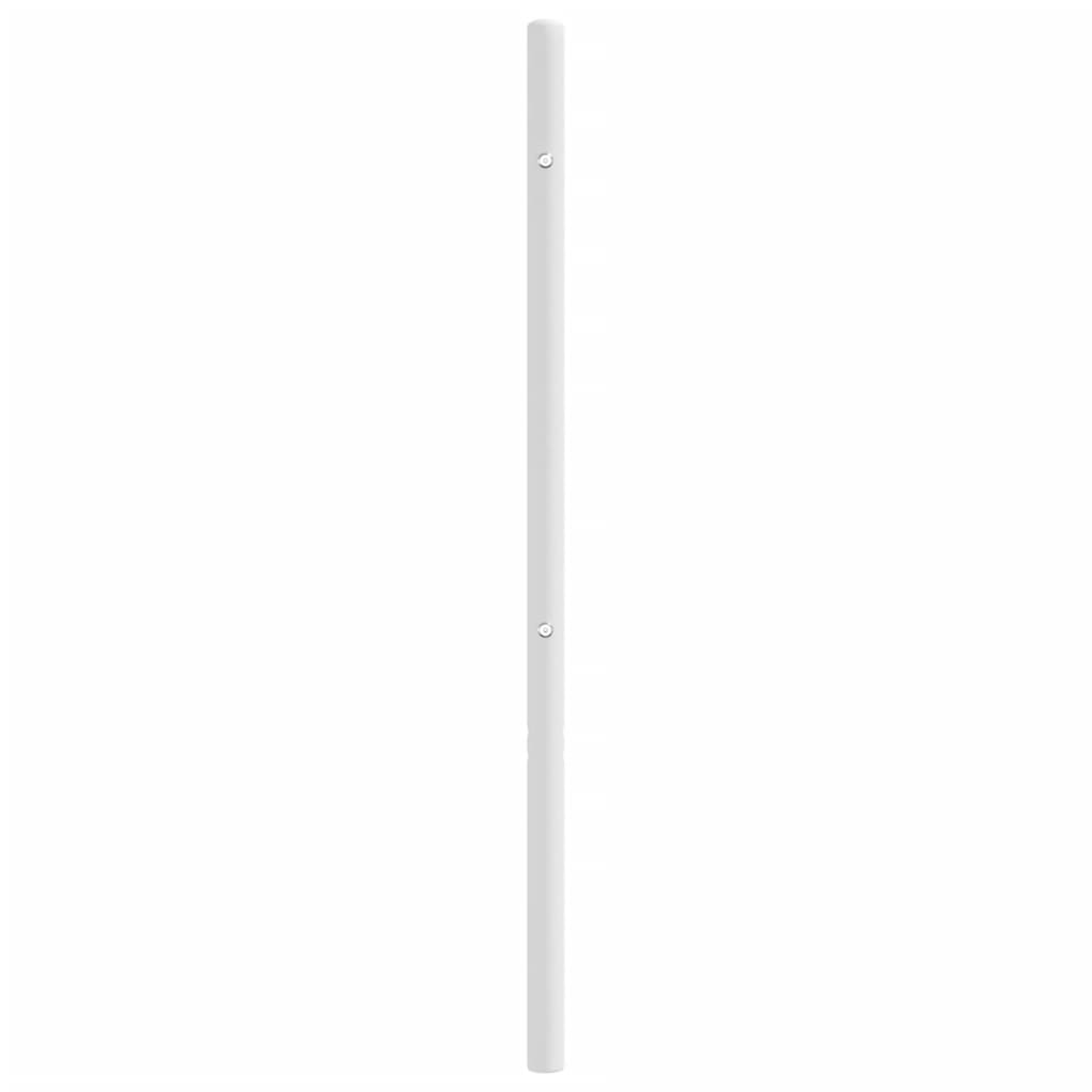 Utskiftbar sengegavl i metall hvit 100 cm