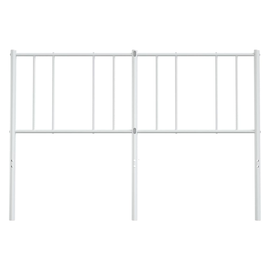 Utskiftbar sengegavl i metall hvit 120 cm